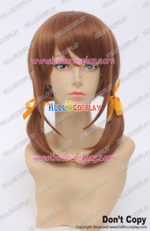 Love Live Cosplay Honoka Kōsaka Wig Double Ponytails Orange Brown