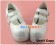 Mirror White Double Ruffle Strap Chunky Princess Lolita Shoes
