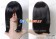 Black 45cm Cosplay Straight Wig