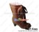 Brown Satin Lace Ruffle Chunky Princess Lolita Boots