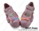Matt Pink Bows Double Ruffle Straps Chunky Princess Lolita Shoes