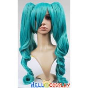 Vocaloid 2 Hatsune Miku Blue Curly Cosplay Wig
