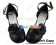 Black Alice Flower Ankle Strap Chunky Sweet Lolita Shoes