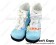 Blue White Three Bows Platform Princess Lolita Short Boots