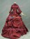 Victorian Lolita Bustle Period Reenactment Gothic Lolita Dress Burgundy