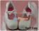 White Long Satin Strap Chunky Princess Lolita Shoes
