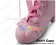 Pink Bows Satin Lace Up Chunky Princess Lolita Boots