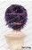 Wig 30CM Cosplay Purple Black Universal Short Layered