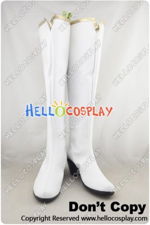 Fairy Tail Cosplay Shoes Kagura Mikazuchi White Boots