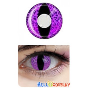 Purple Leopard Cat Eyes Cosplay Contact Lense