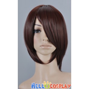 Dark Brown Red Cosplay Short Layer Wig