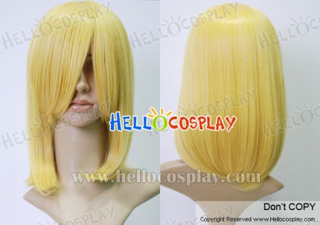 Yellow 45cm Cosplay Straight Wig