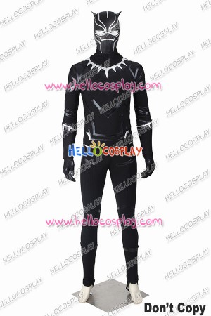 Captain America 3 Civil War Black Panther Cosplay Costume Uniform