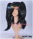 Black Curly Cosplay Wig Clip On Ponytail