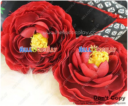 Otome Yōkai Zakuro Cosplay Accessories Camellia Headdress