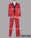 Ace Attorney Gyakuten Saiban Cosplay Miles Edgeworth Red Suit Costume