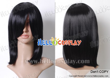 Black 45cm Cosplay Straight Wig