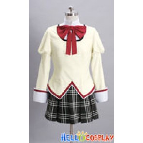 Puella Magi Madoka Magica Cosplay School Girl Uniform