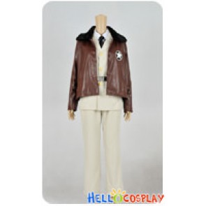 Axis Powers Hetalia APH Cosplay America Brown Beige Military Uniform Costume