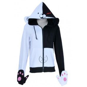 Danganronpa Dangan Ronpa Cosplay Black White Bear Schoolmaster Jacket Costume