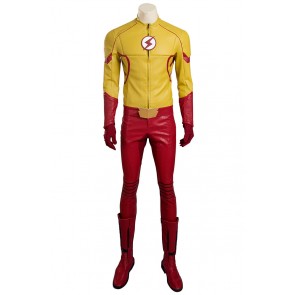 The Flash Season 3 Kid Flash Cosplay Costume Uniform