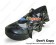 Matte Black Instep Straps Bow Chunky Punk Lolita Shoes