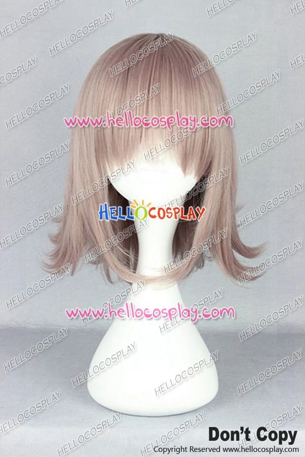 Danganronpa Chiaki Nanami Cosplay Wig Light Pink Short