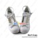 Sweet Lolita Shoes White Chunky Bows Lace Ankle Strap