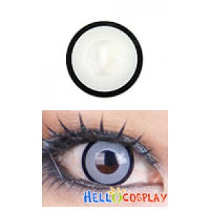 White Eyes Cosplay Contact Lense