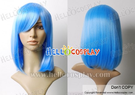 Blue 45cm Cosplay Straight Wig