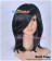 Black Curly Cosplay Wig Clip On Ponytail