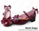 Princess Lolita Mirror Wine Red Sweet Lace Single Strap Bows