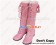 Light Pink Bows Lace Up Ruffle Chunky Princess Lolita Boots