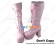 Princess Lolita Boots Pink Heart Ruffle Chunky Long Heart Shaped Shoelace
