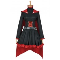 RWBY Cosplay Red Trailer Ruby Rose Gothic Dress Costume Combat Uniform