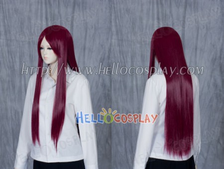 Purple Red Medium Cosplay Straight Wig