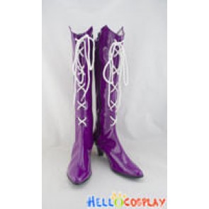 Sailor Moon Cosplay Shoes Sailor Saturn Boots Purple