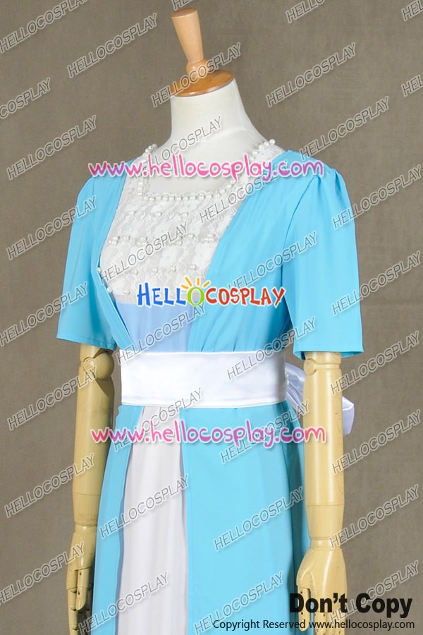 Titanic Rose Cosplay Costume White Maiden Uniform Suit Lady White Dress In Stock