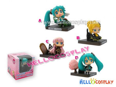 Vocaloid 2 Miku Luka Kagamine Rin PVC Figure Q Version