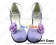 Matt Purple Alice Flower Ankle Strap Chunky Sweet Lolita Shoes