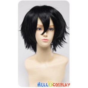 Wig 30CM Cosplay Pure Black Universal Short Layered