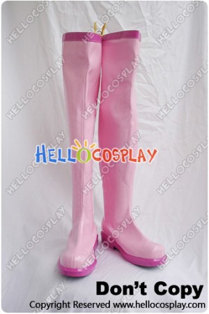 Vocaloid 2 Cosplay Sakura Miku Boots New Pink