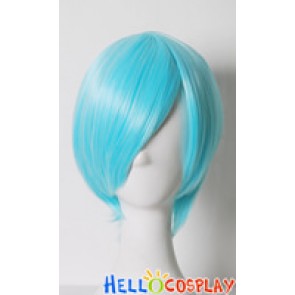 Blue White Short Cosplay Wig