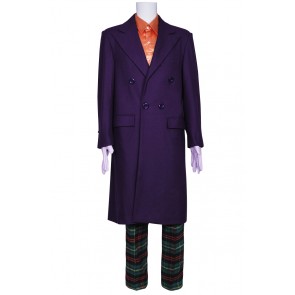 Joker Costume Purple Coat Suit Classic