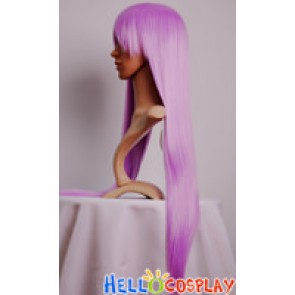 Light Purple Violet Straight Medium Cosplay Wig