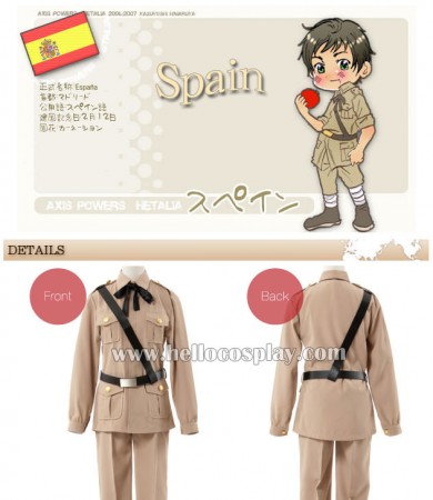 Hetalia Axis Powers Spain Military Uniform