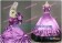 Southern Belle Satin Lolita Ball Gown Lavender Prom Dress