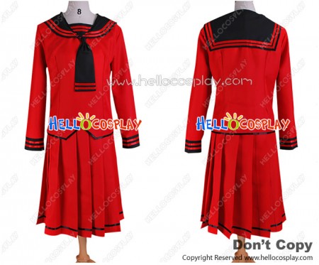 Fruits Basket Cosplay Navy Costume Red Uniform