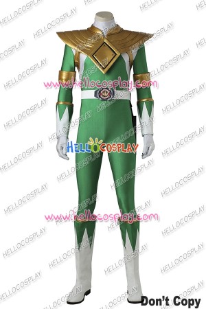 Power Rangers Dragon Ranger Green Power Ranger Cosplay Costume 