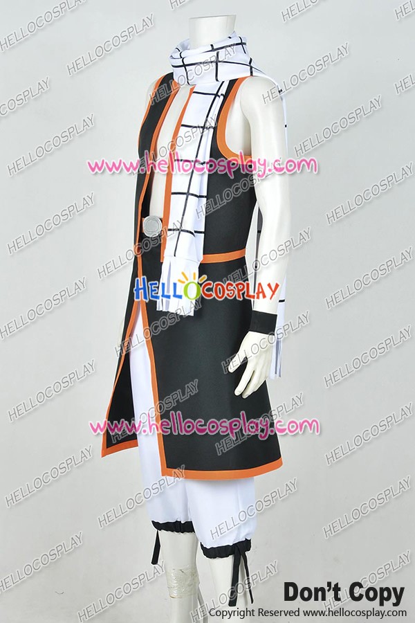 FAIRY TAIL Natsu Dragneel Cosplay Anime Costume Uniform Scarf 2